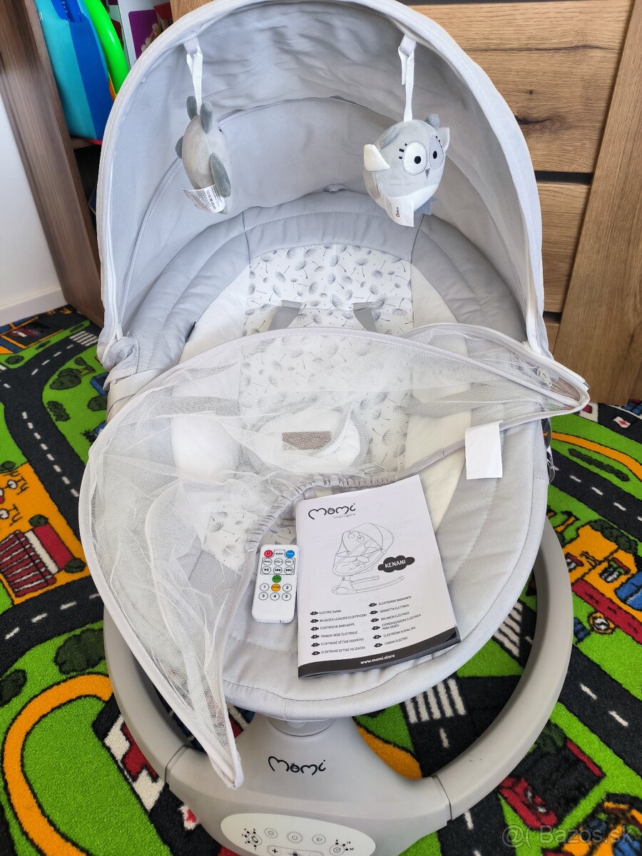 Elektrické ležadlo MoMi KENANI svetlosivá