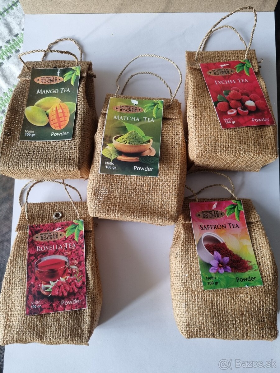 Exoticke praškove čaje z BALI.