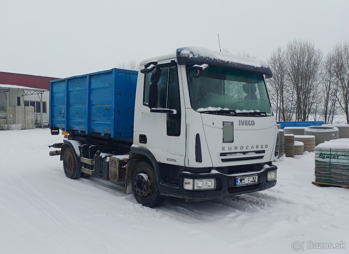 IVECO EUROCARGO ML 90E18 hákový nosič kontejnerů