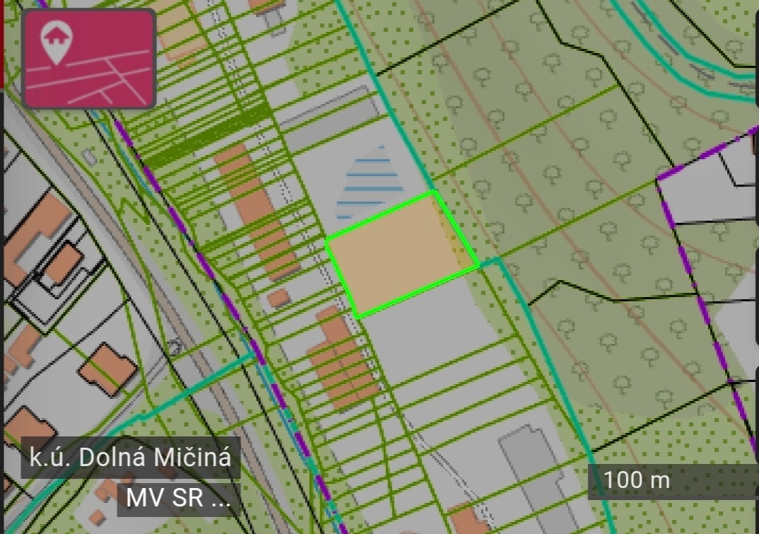 Predaj pozemku Dolná Mičiná