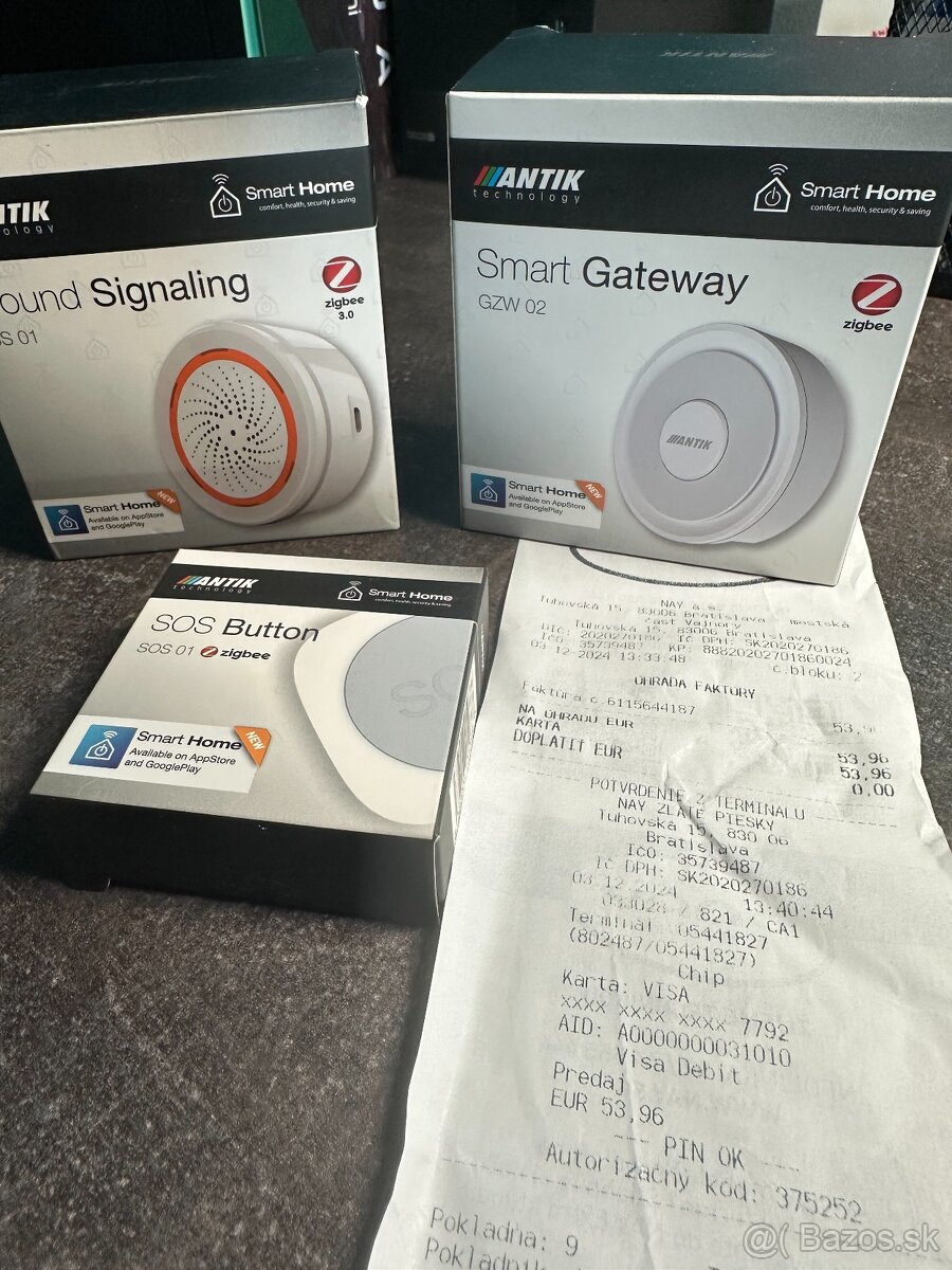 ANTIK set – SS‑01, GZW‑02 a SOS‑01