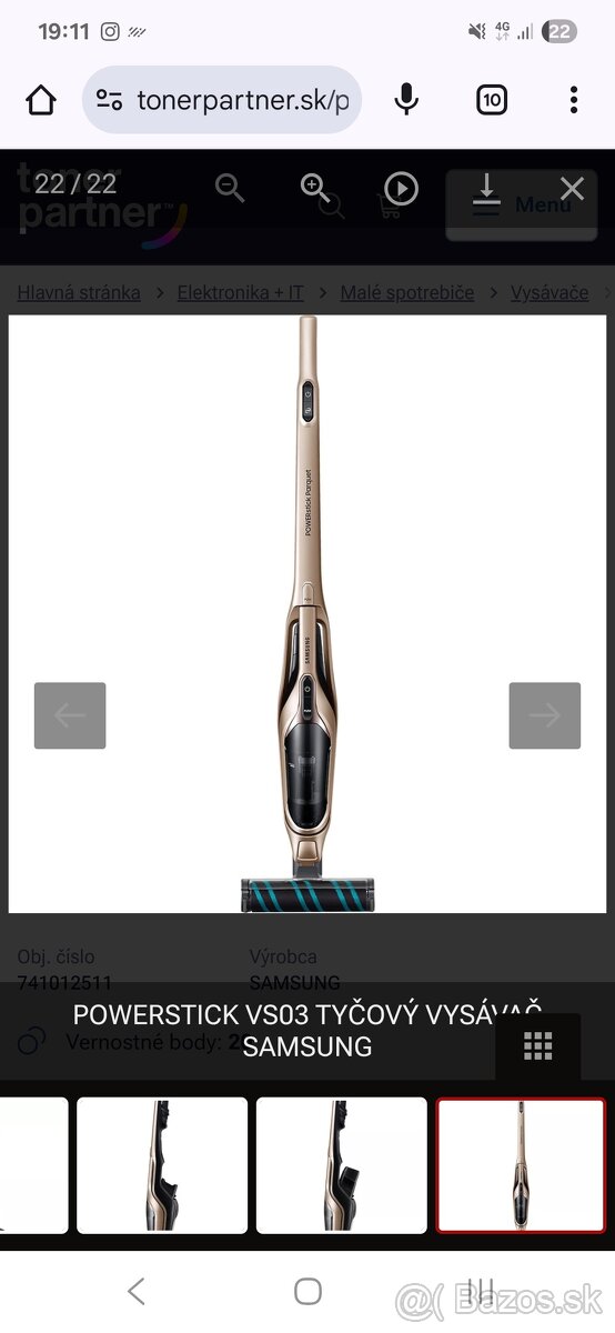Samsung POWERstick Parquet with Soft Action Brush