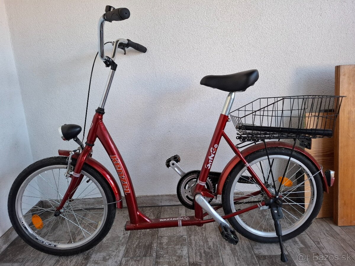 Menší dámsky bycikel pre seniorku