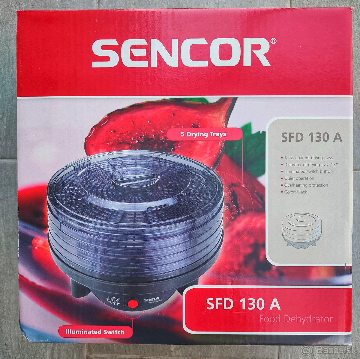 Sencor SFD 130A sušička ovocia - nepoužitá