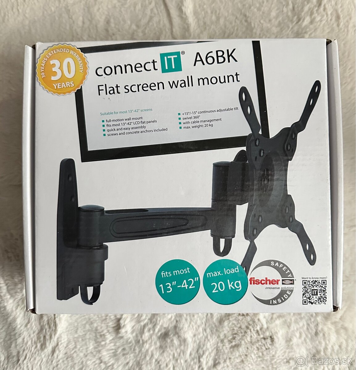 Držiak Connect IT A6BK pre LCD obrazovky