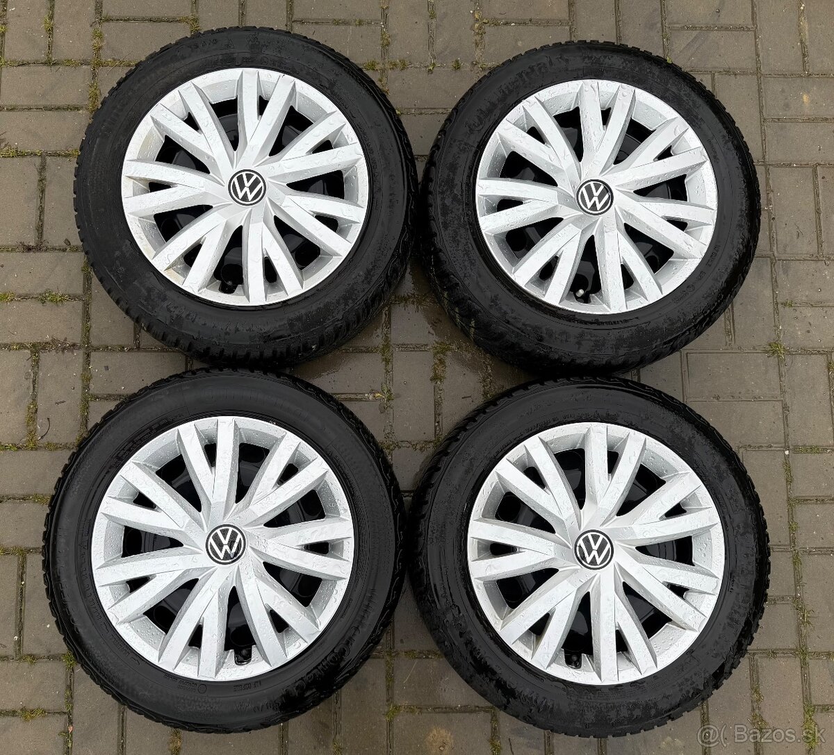 Zimná sada 5x112 r16 VW group 205/55 R 16 91H + ORIG PUKLICE