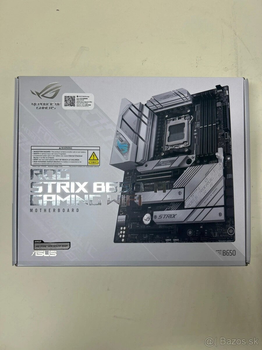 Nová základní deska ASUS ROG Strix B650-A Gaming WiFi
