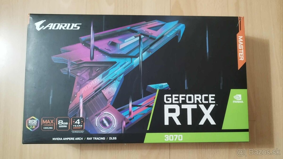 Predam GIGABYTE AORUS GeForce RTX 3070 MASTER 8G