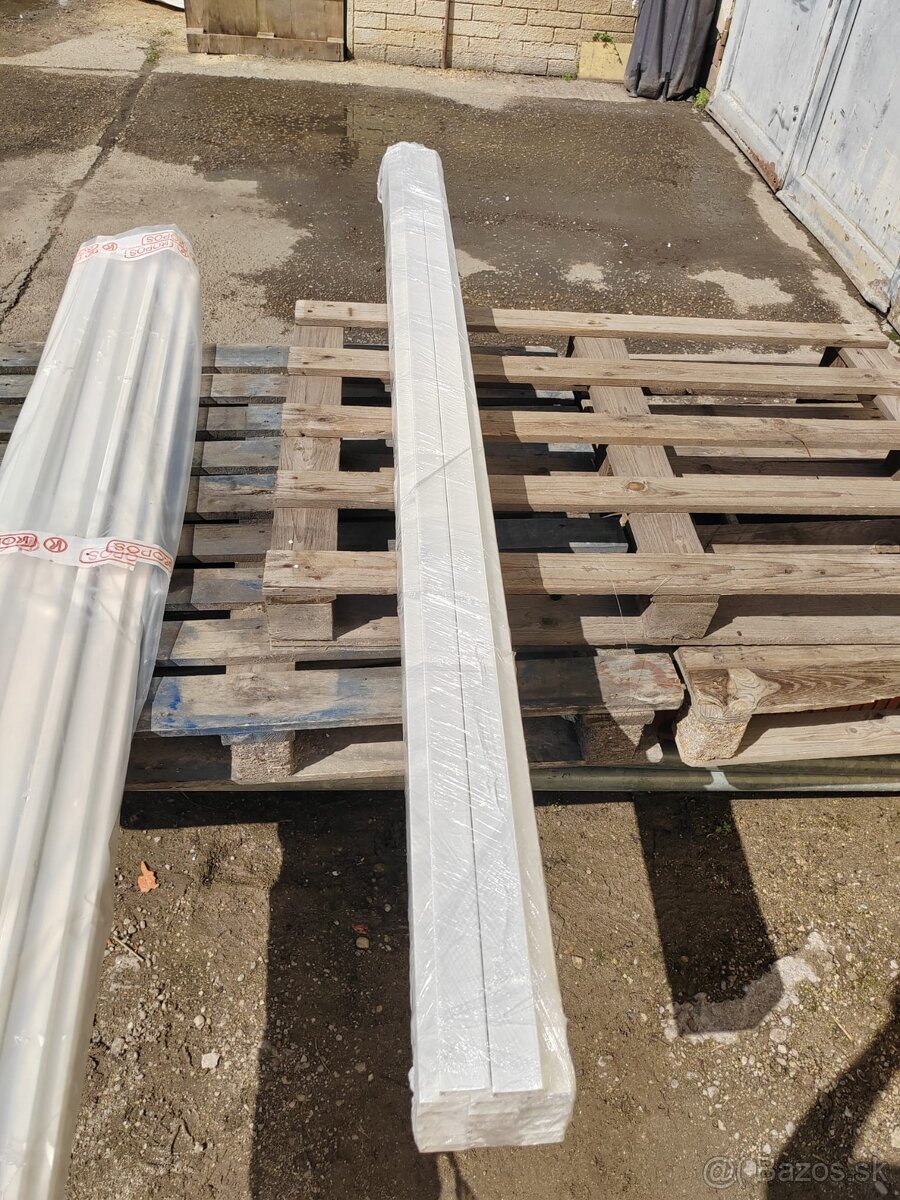 Žľab káblový 40X20 a 80x40mm 2m PVC biely