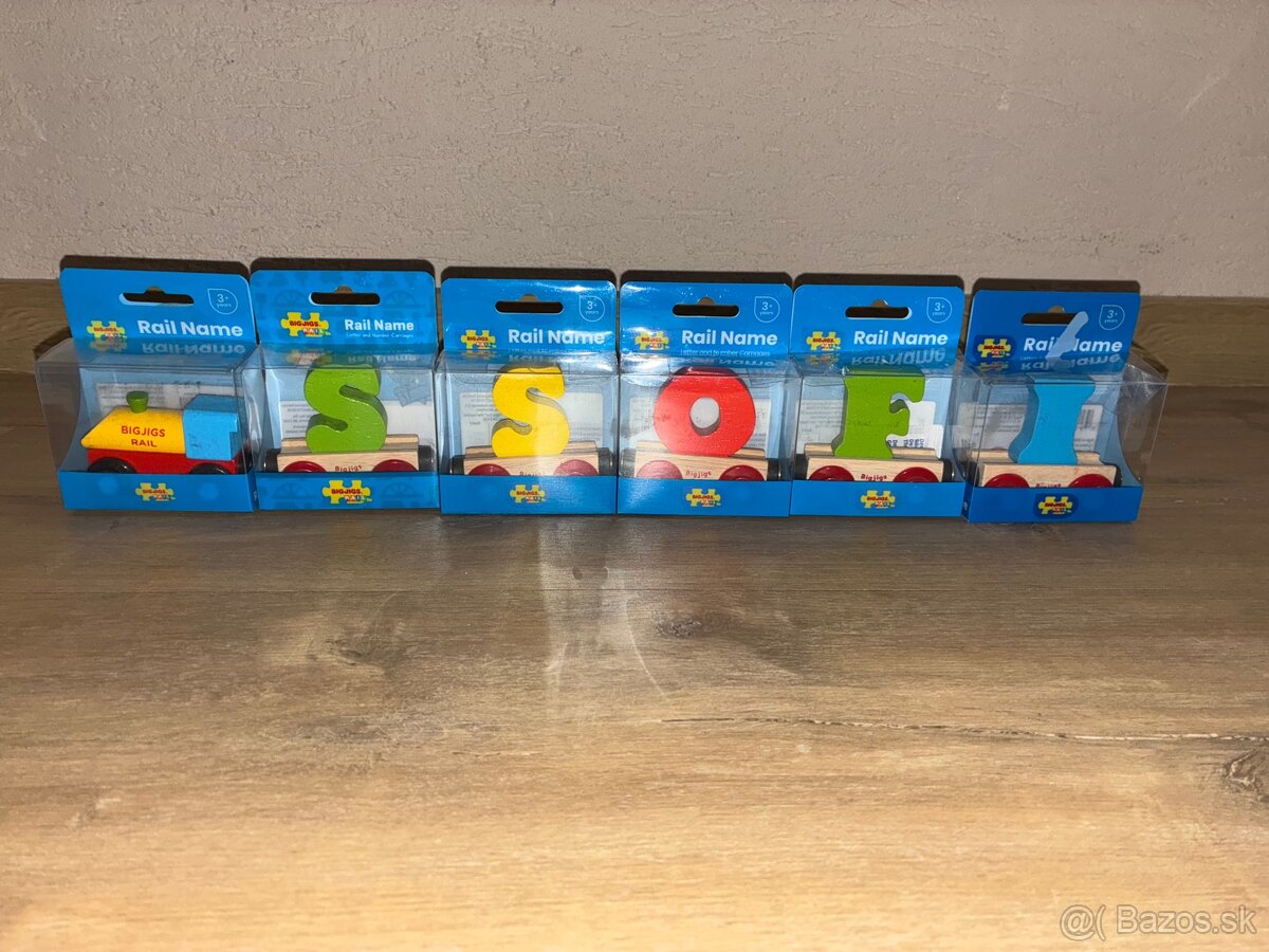 Bigjigs Rail vagóniky s písmenami