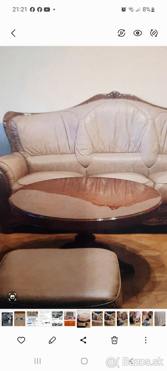 Rustikálny masívny okrúhly stôl