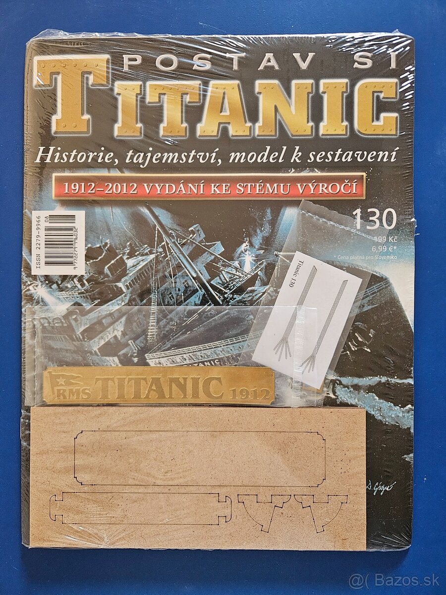 Titanic 1/250 hachette stavenica, 130 cisel, verzia 100rokov