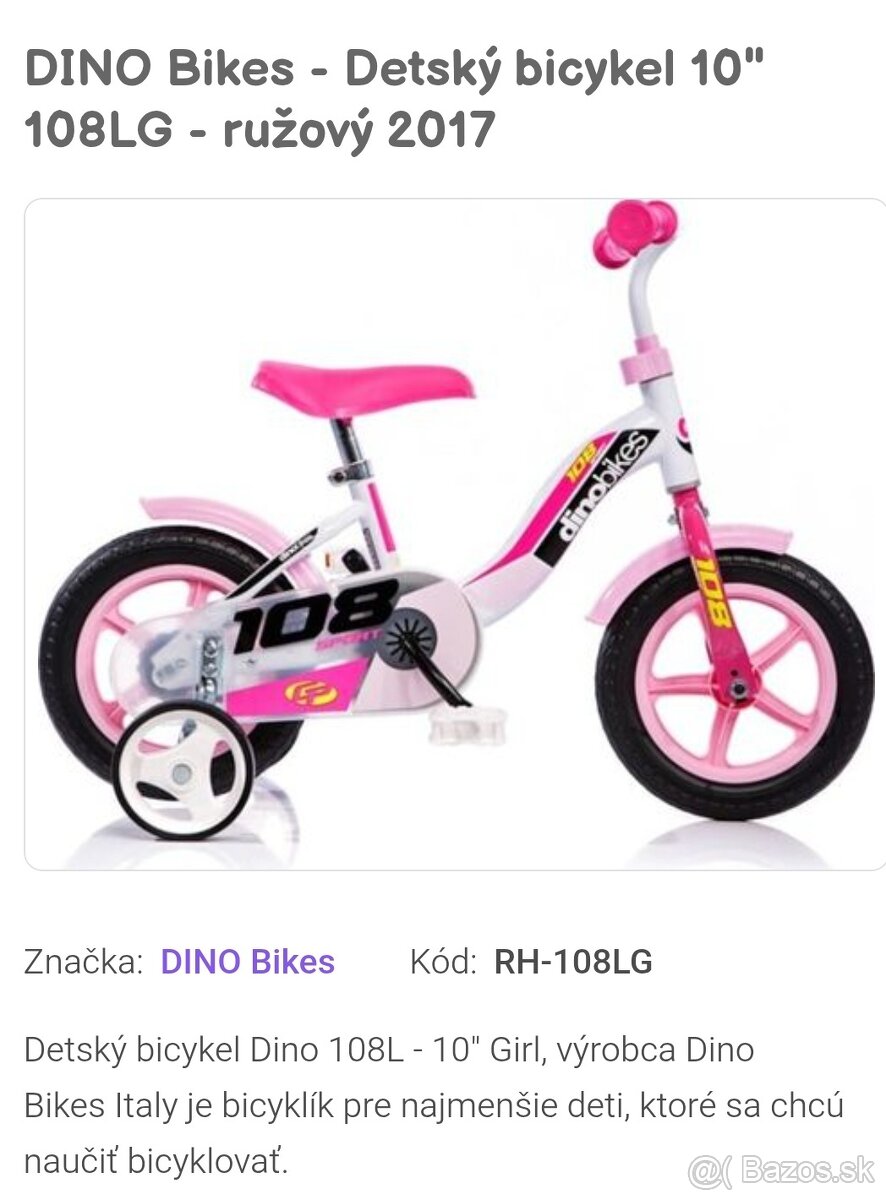 Detský bicykel