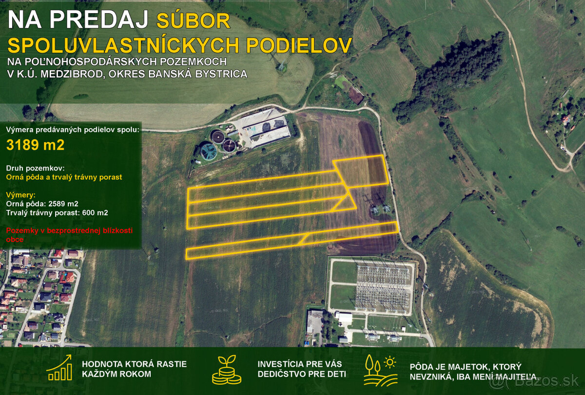 MEDZIBROD – 3 189 m² PÔDY