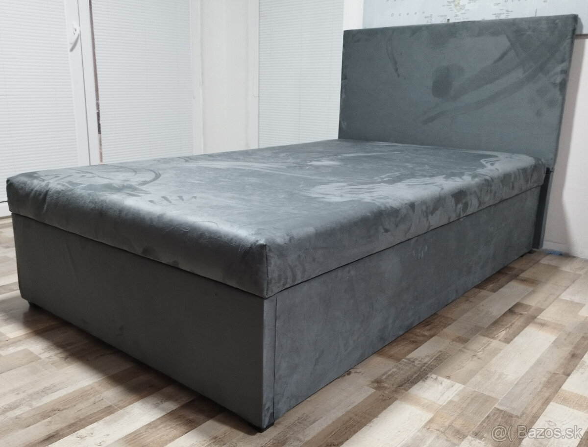 velka postel s celom, 120x200x48 cm