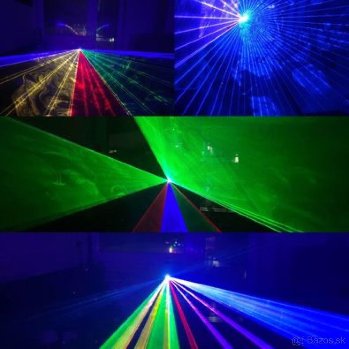 Laser RGB 3000mW - plnofarebný, bluetooth , ilda, galvo