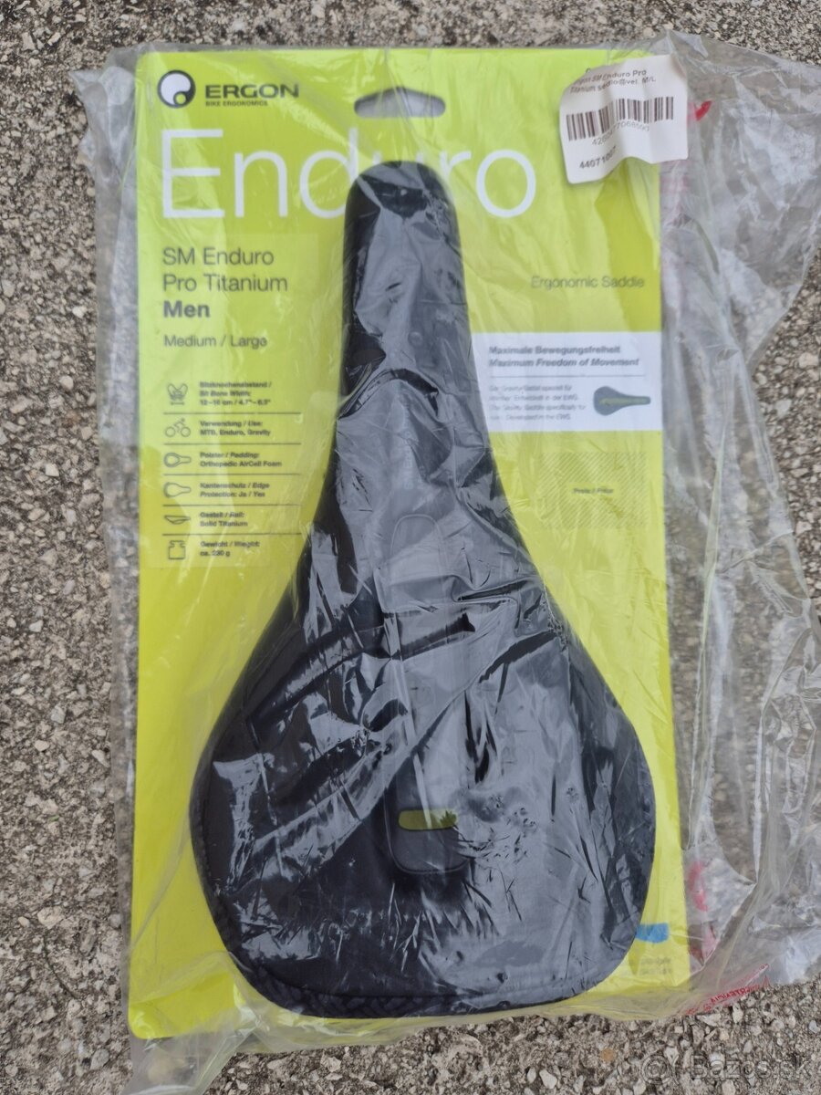 Prodam nove, nepouzite sedlo Ergon SM Enduro Pro Titanium, M