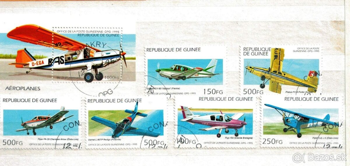 Guinea 1995 - Lietadlá