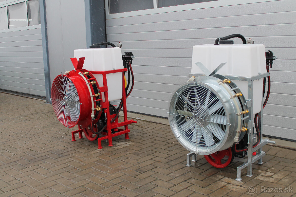 postrekovač, rosič do sadov a viníc, s ventilátorom, axiálny