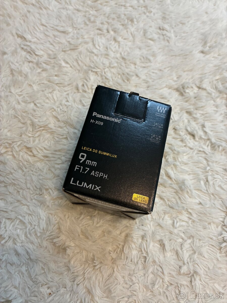 Objektív Panasonic Leica DG Summilux 9mm f/1.7 ASPH