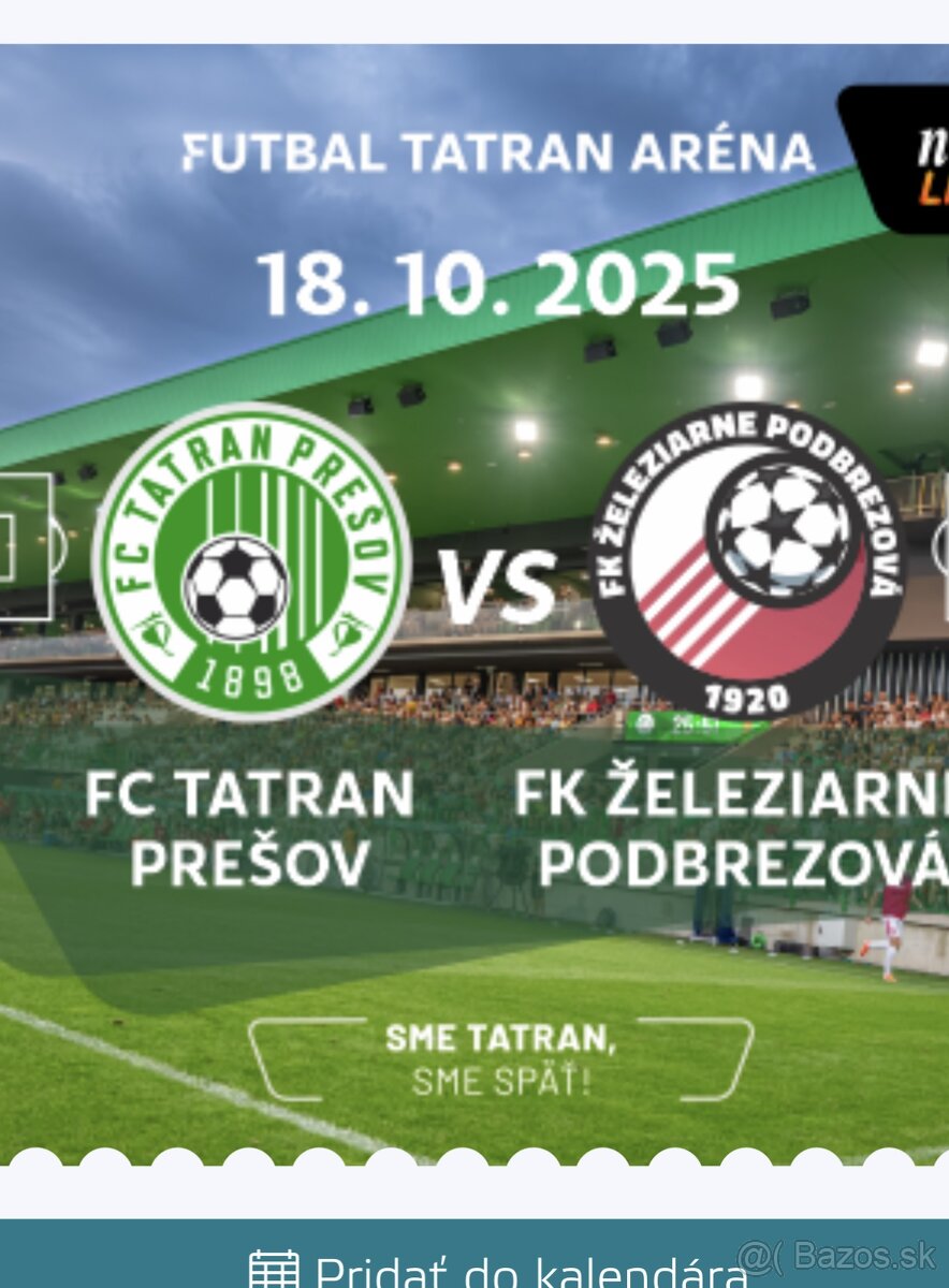 FC Tatran Presov - Podbrezova