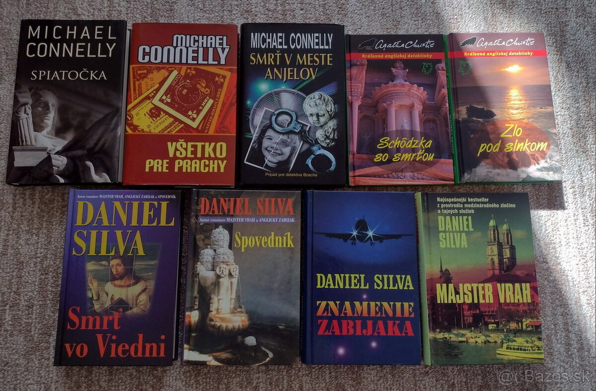 Predám krimi-DANIEL SILVA, MICHAEL CONNELLY, A.CHRISTIE atď.