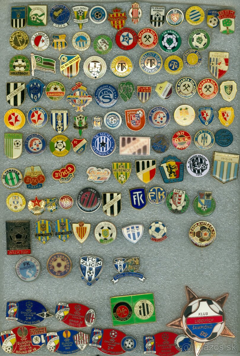 Predám futbalové odznaky Cesko