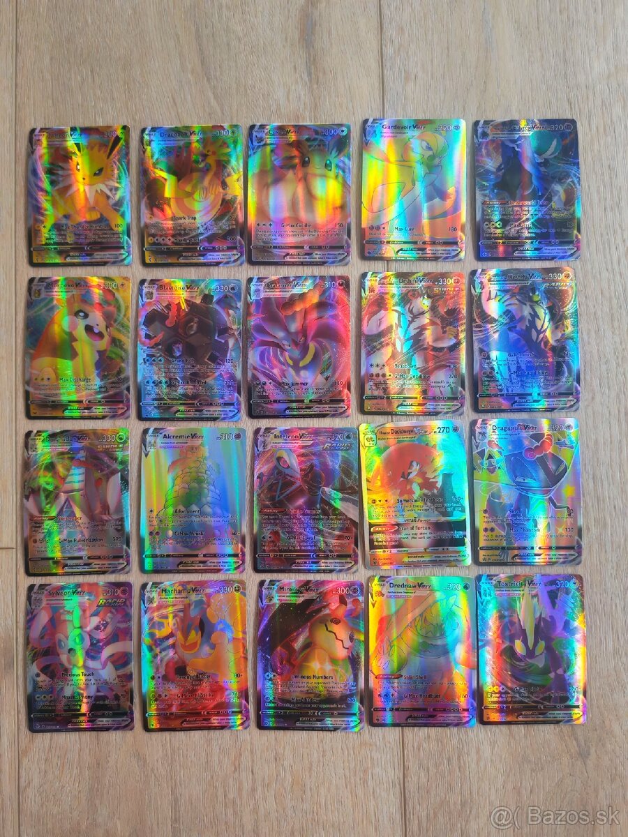 Dúhové pokémon karty