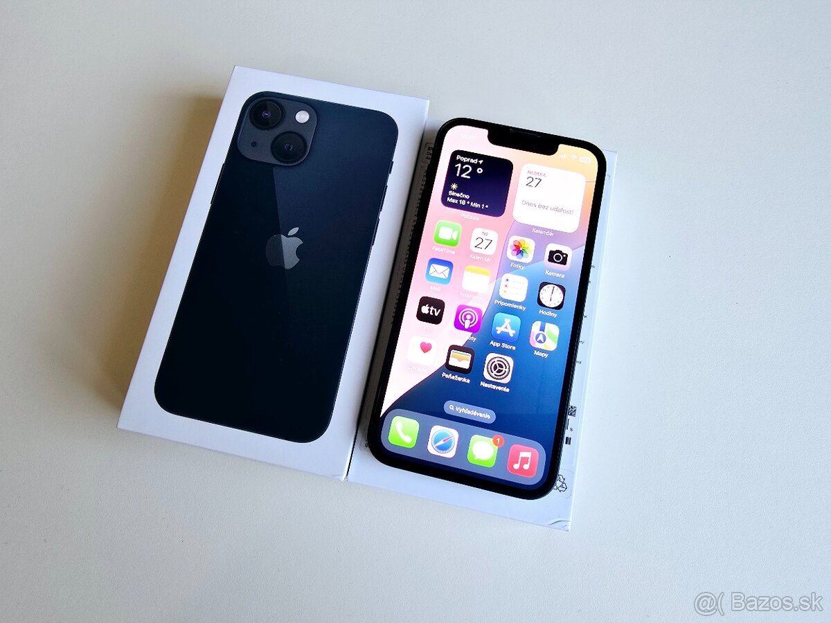 APPLE IPHONE 13 mini 128GB BLUE ,BATERKA 100%
