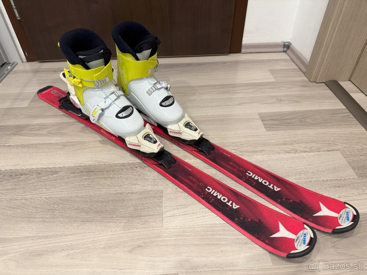 Detské Lyže Atomic 100 a Lyžiarky WEDZE Pumzi 500 29 - 32