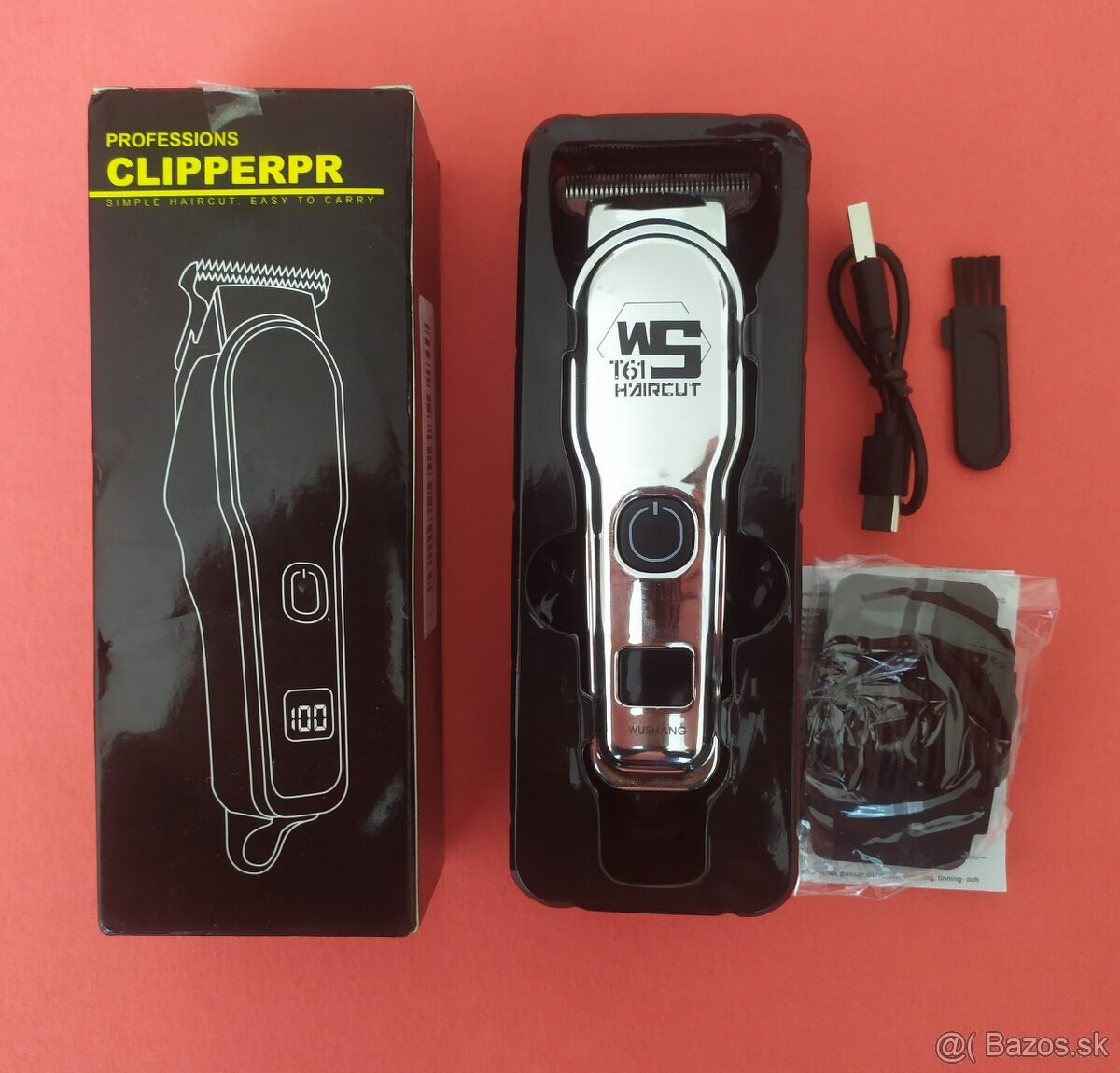 Zastrihavač vlasov, brady, LED displej