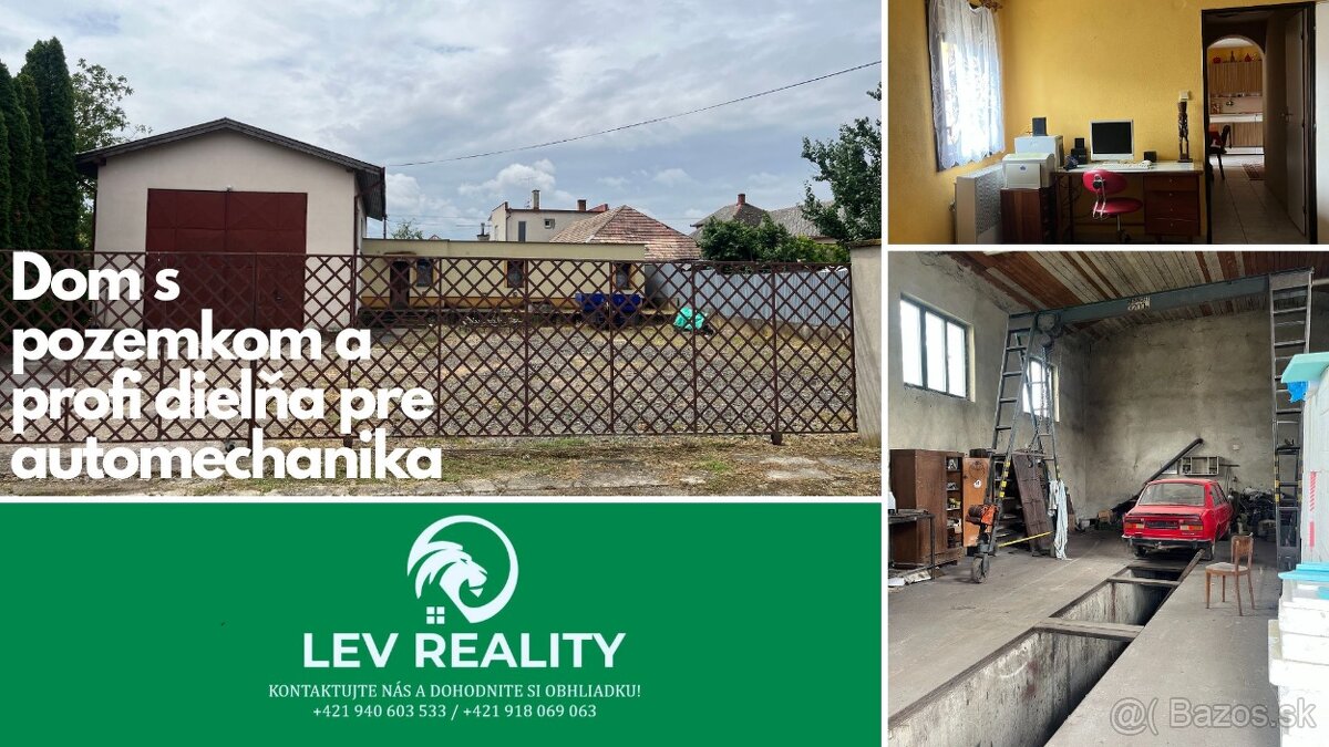 Znížená cena Dom a profi-dielňa pre automechanika