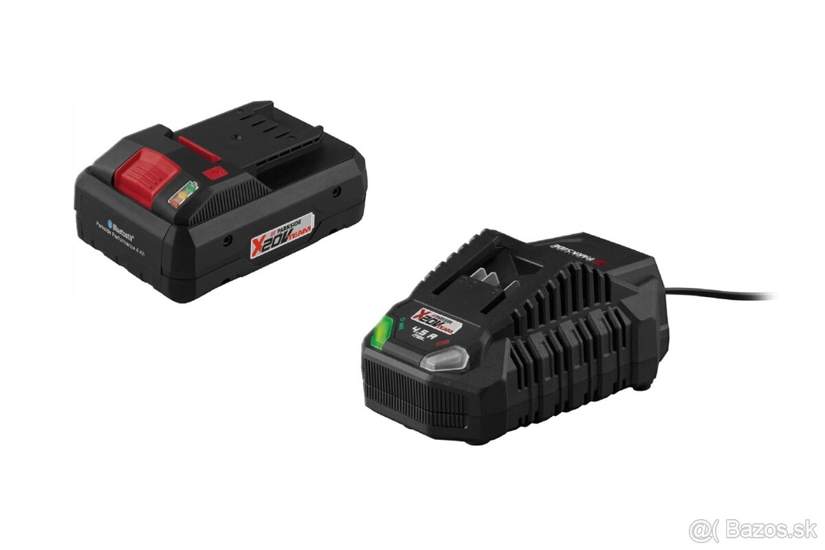 PARKSIDE PERFORMANCE 4Ah Batéria PAPS 204 A1+4,5 A nabíjačka