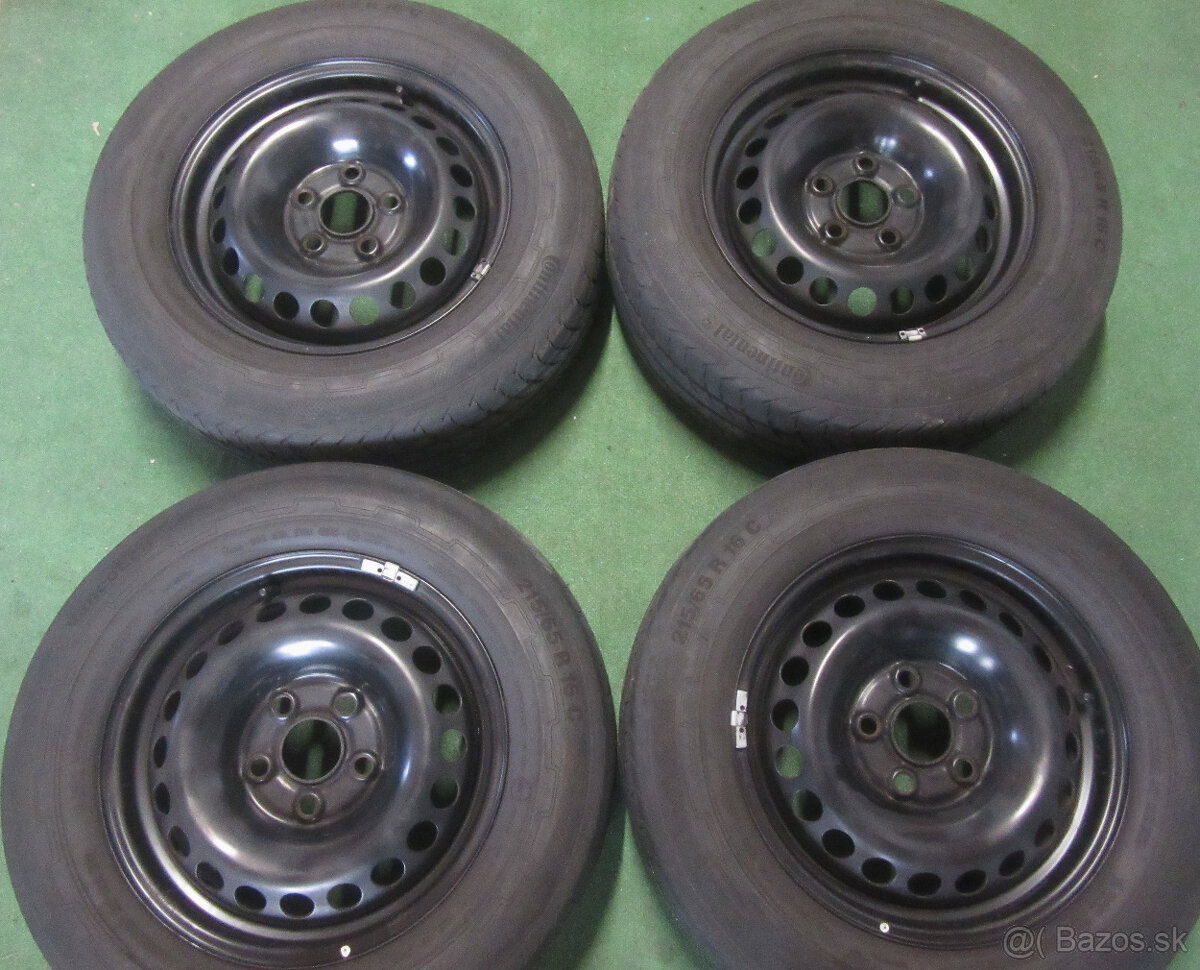 R16 letná sada TRANSPORTER rozteč 5x120 215/65r16C