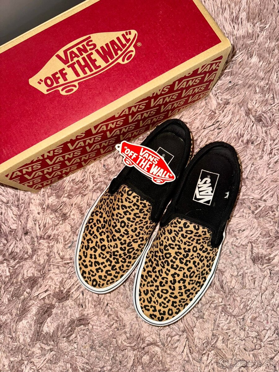 vans leopard original trendy slip-on tenisky-topanky