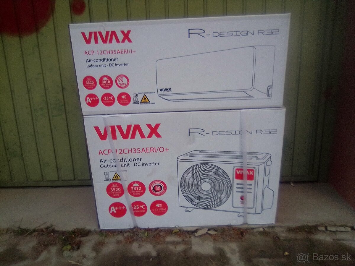 Klimatizácia Vivax ACP-12CH35AERI+ 3,5,kw €620,-