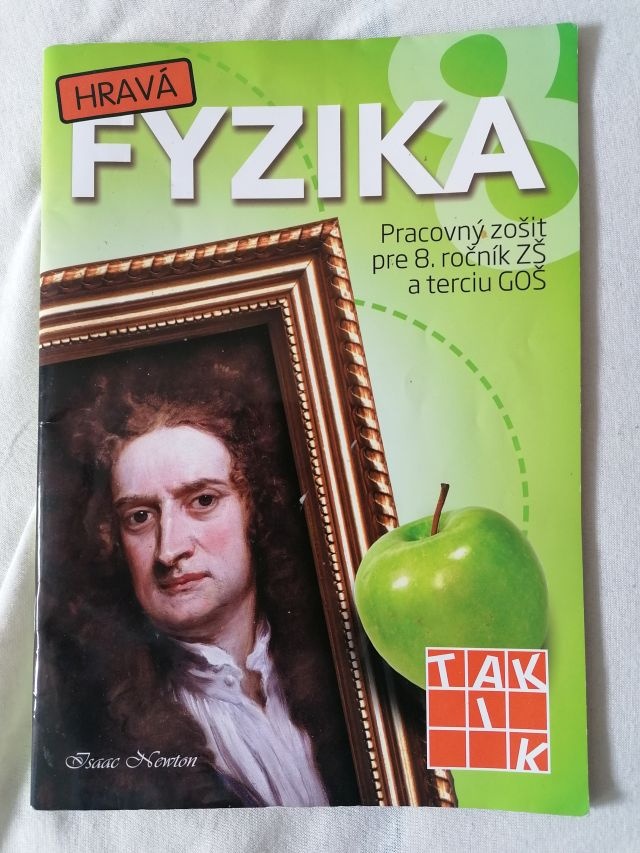 Pracovný zošit Hravá fyzika 8 . Použitý, čiastočne vyplnený