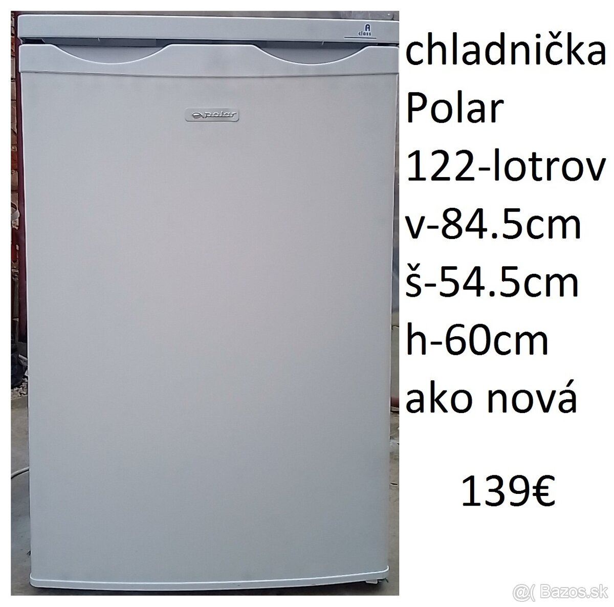 predám chladničku nerez aj bielu