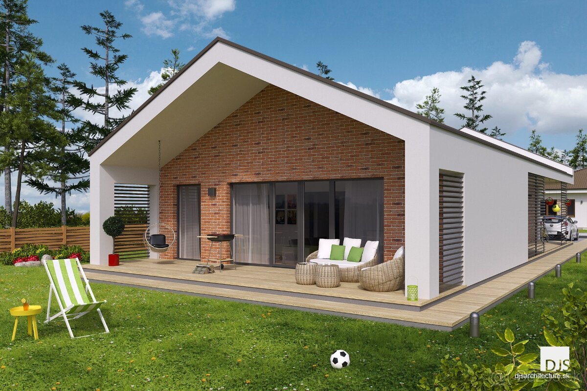 Moderný 4-izbový bungalov