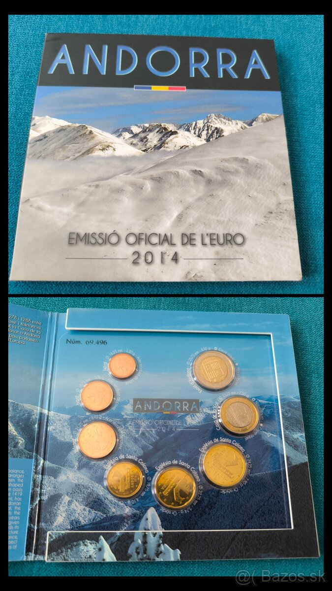 Sada euromince Andorra 2014