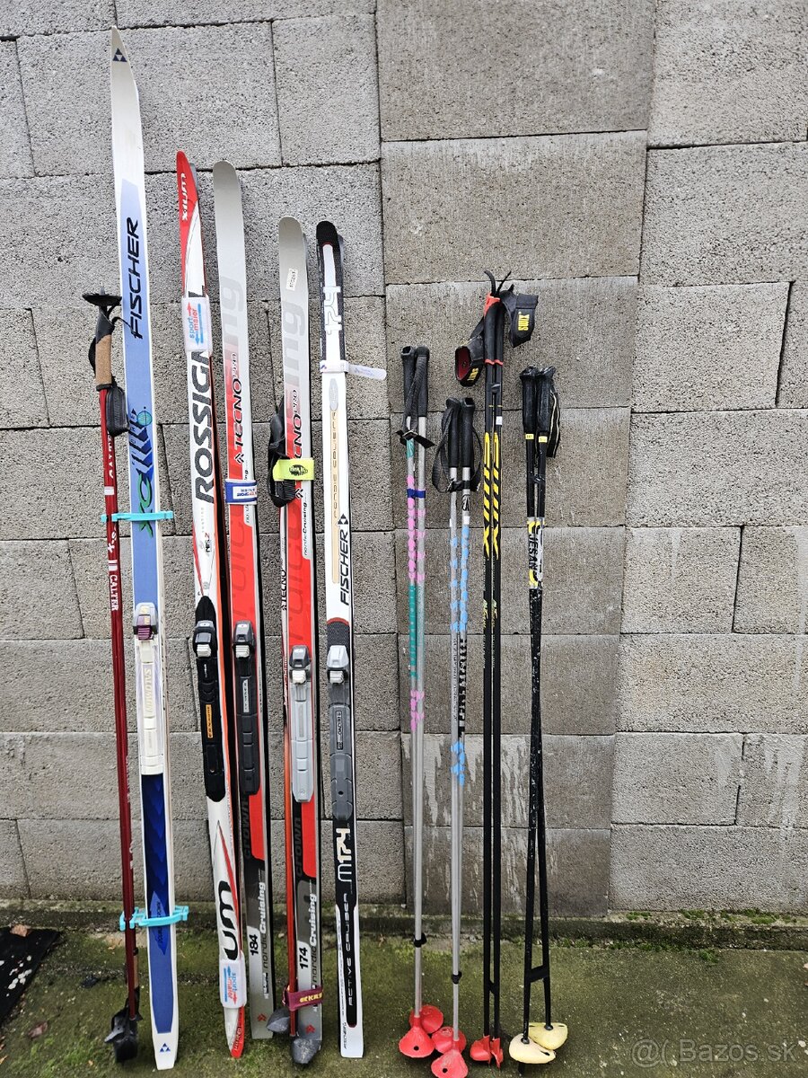 Bezky, palice na bezky, topanky