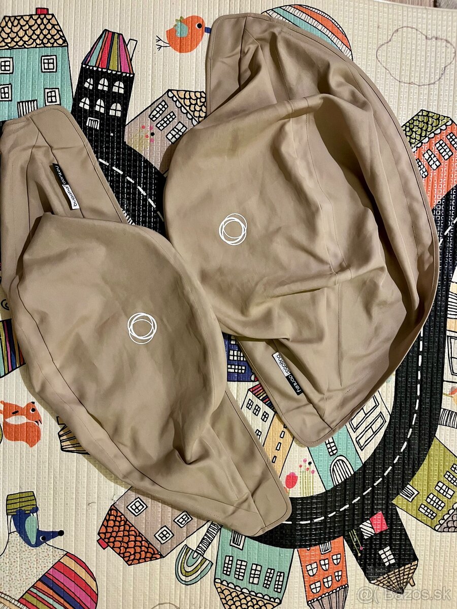 Bugaboo donkey- striešky 2ks (krémové)