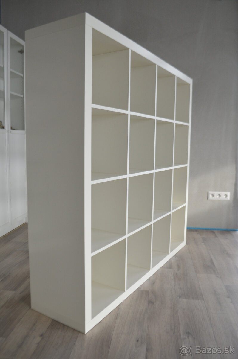 Knižnica regál Kallax policový regál s LED osvetlením