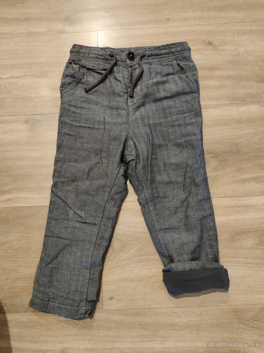 Zateplené hrubé nohavice,rifle