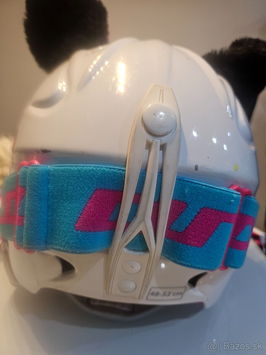 Detská lyžiarska prilba+okuliare