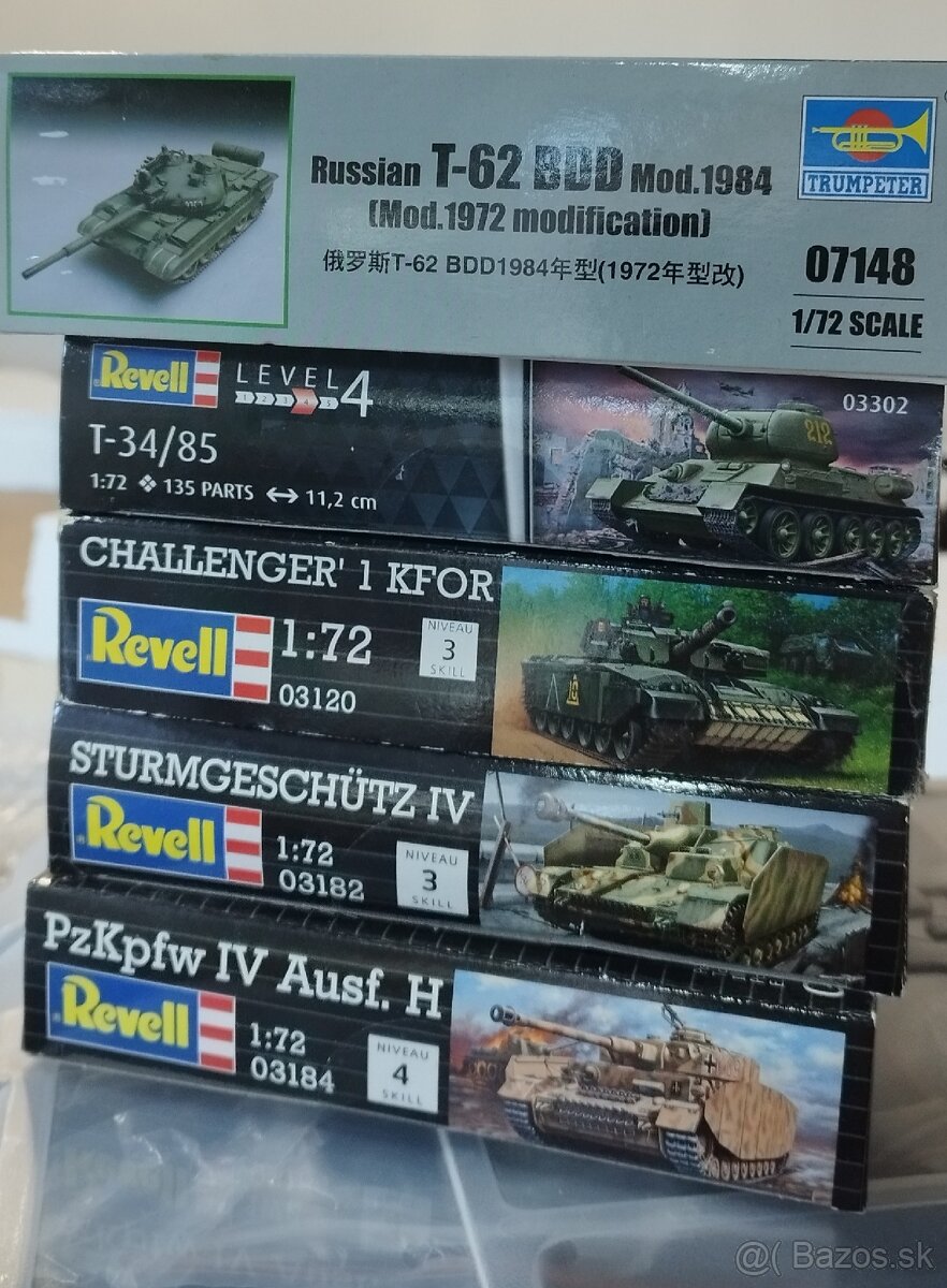 Tanky Revell a Trumpeter 1/72