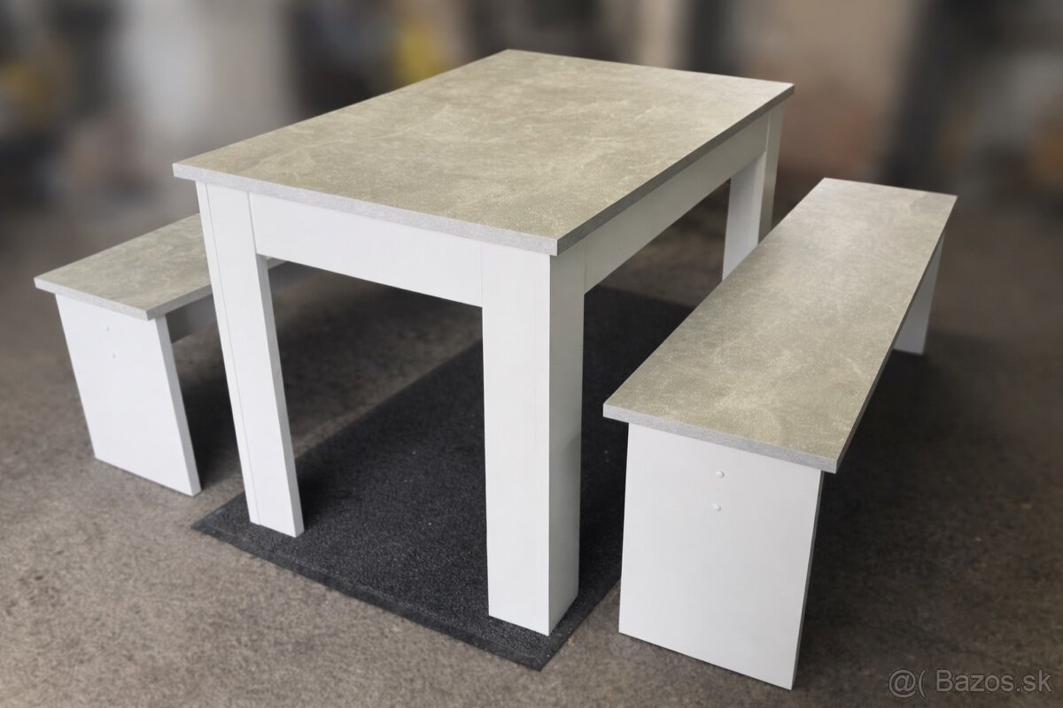 jedalenský set betonoptik