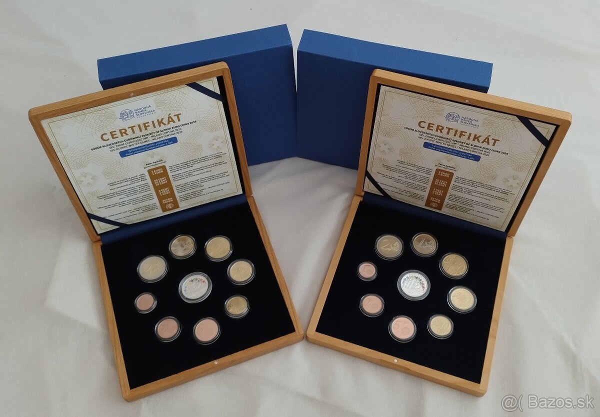 Sada mincí Slovensko 2026 Proof drevo