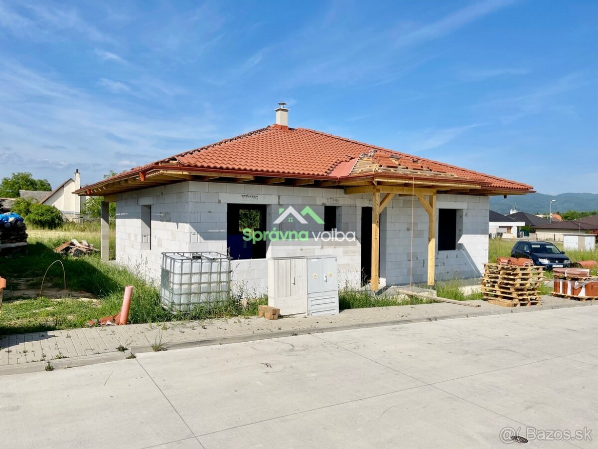 Na predaj novostavba 4-izbového domu v obci Lazany