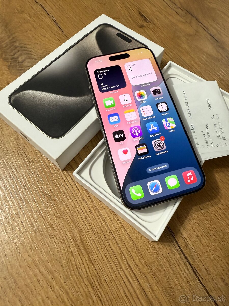 Apple iPhone 15 Pro 512 GB Natural Titanum
